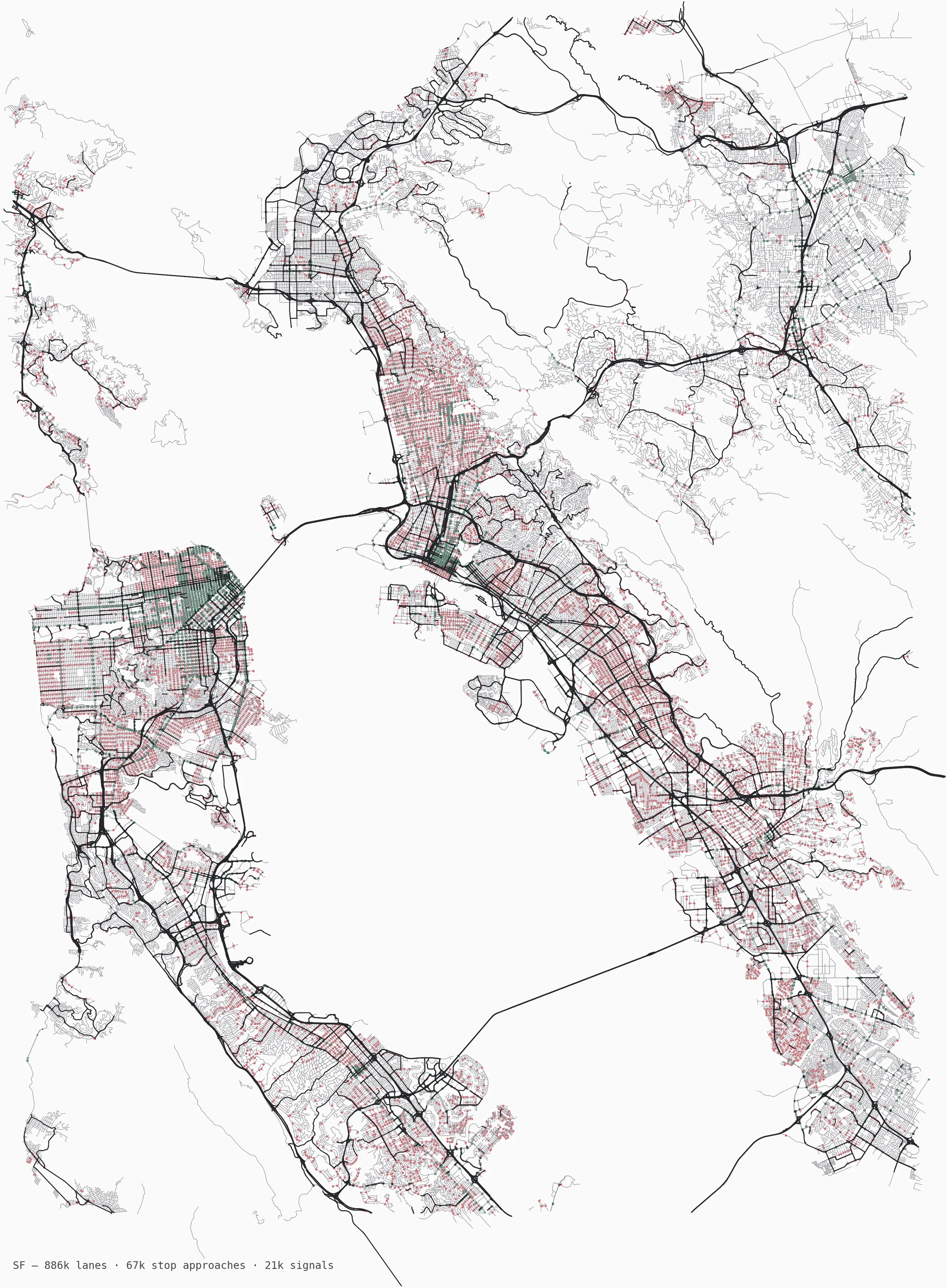 San Francisco road network